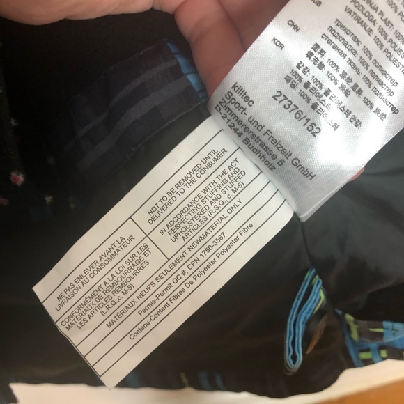 Killtec Jackets Coats Killtec Blue Plaid Hooded Kids Ski Jacket Level 3 Poshmark